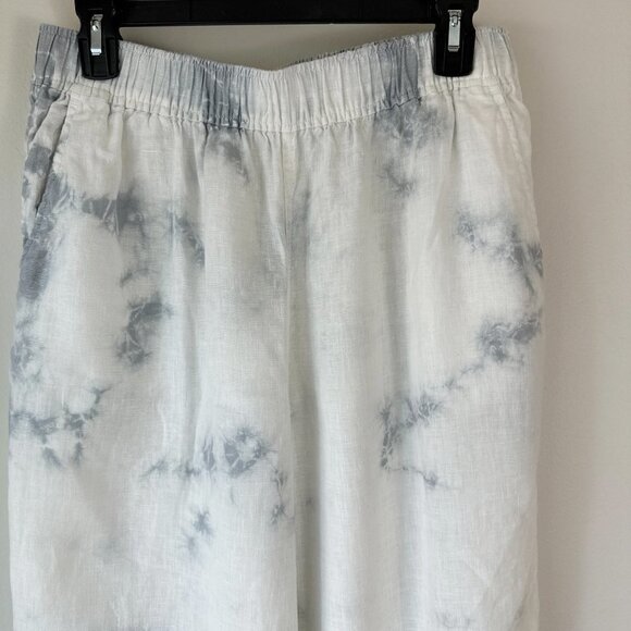 C&C Linen Pants California White Blue Tye Dye‎ - Picture 4 of 7
